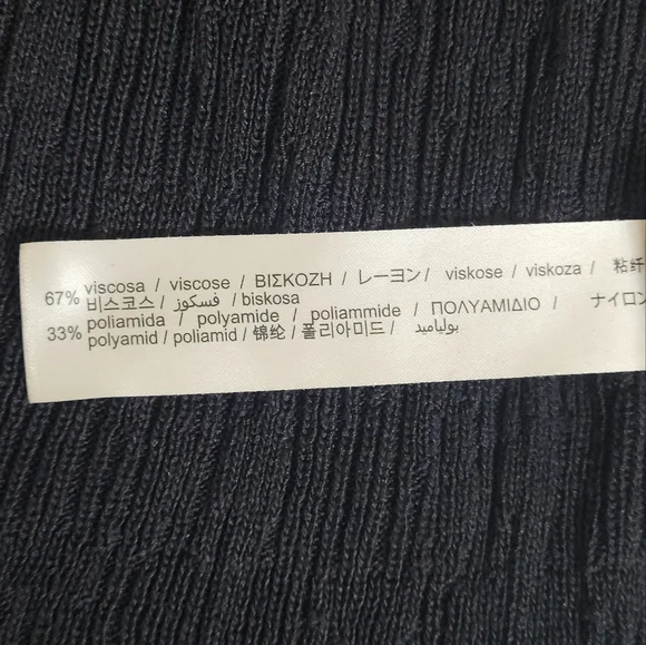 Zara Women's Sleeveless V-Neck Ribbed Long Maxi Dress Black Size Small - Picture 6 of 7